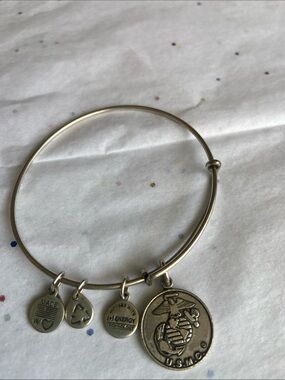 Alex and Ani USMC charm + Energy charms Bangle 2012